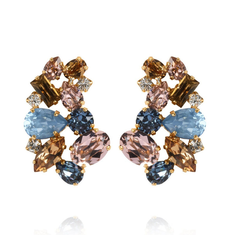 Isolina Earrings in smoked blue