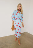 Baby Blue Jaspere Heart Skirt