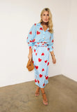 Baby Blue Jaspere Heart Skirt