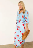 Baby Blue Jaspere Heart Skirt
