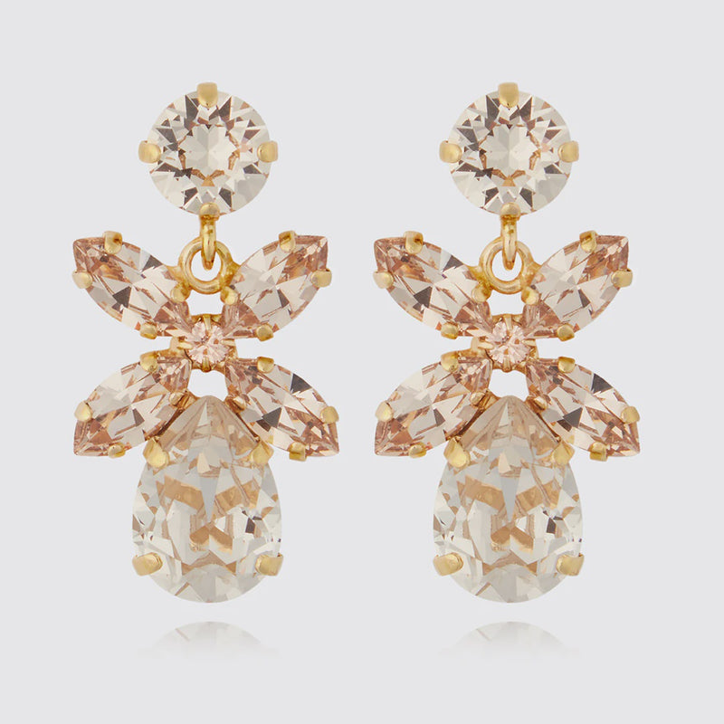 Caroline Svedbom Mini Dione Earring in Gold Silk