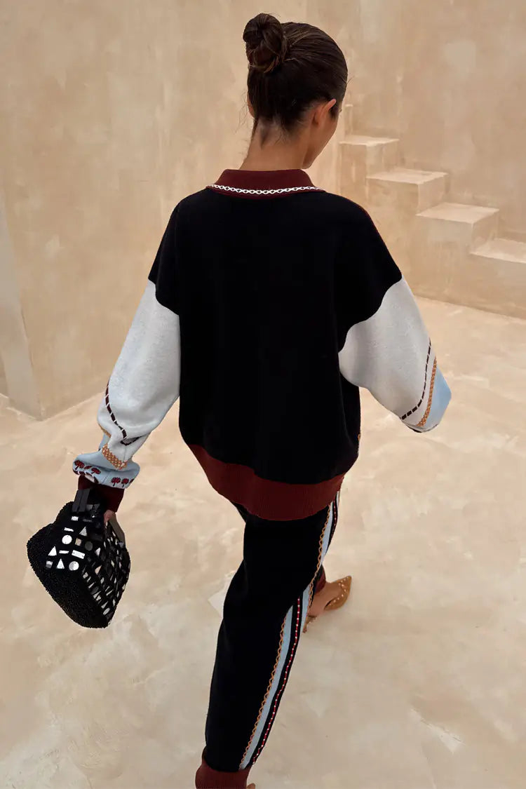 Geometric Knit Cardigan