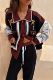 Geometric Knit Cardigan