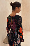 Night Garden Gala Plisse Dress