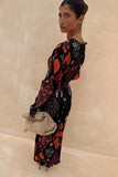 Night Garden Gala Plisse Dress
