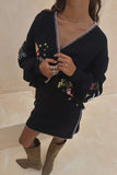 Black Night Garden Cardigan