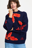 Alicia Sweater in Bloom Rouge