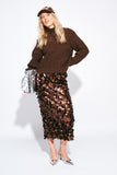 LINA SKIRT IN CHOCOLATE BROWN