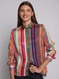 Stripes jacquard print