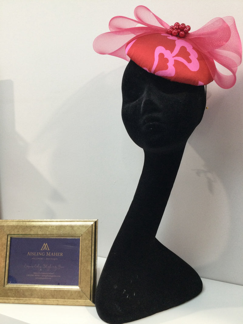 Hot Pink and Red Headpiece