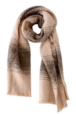 Super Soft Beige and Khaki Scarf