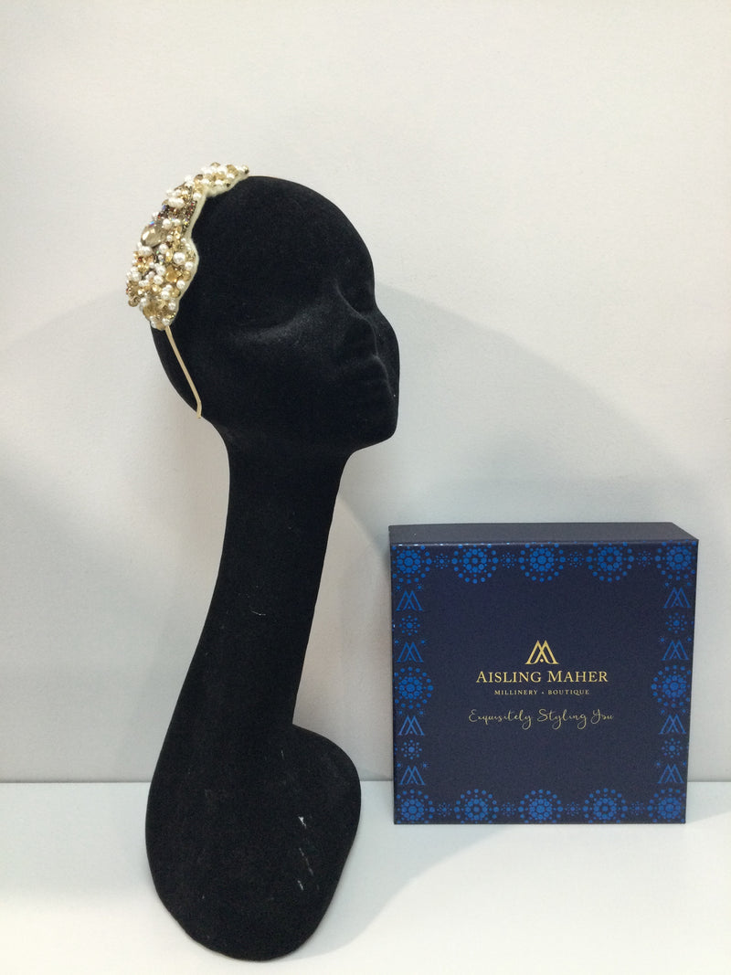 Pearl and Gold Plumeria