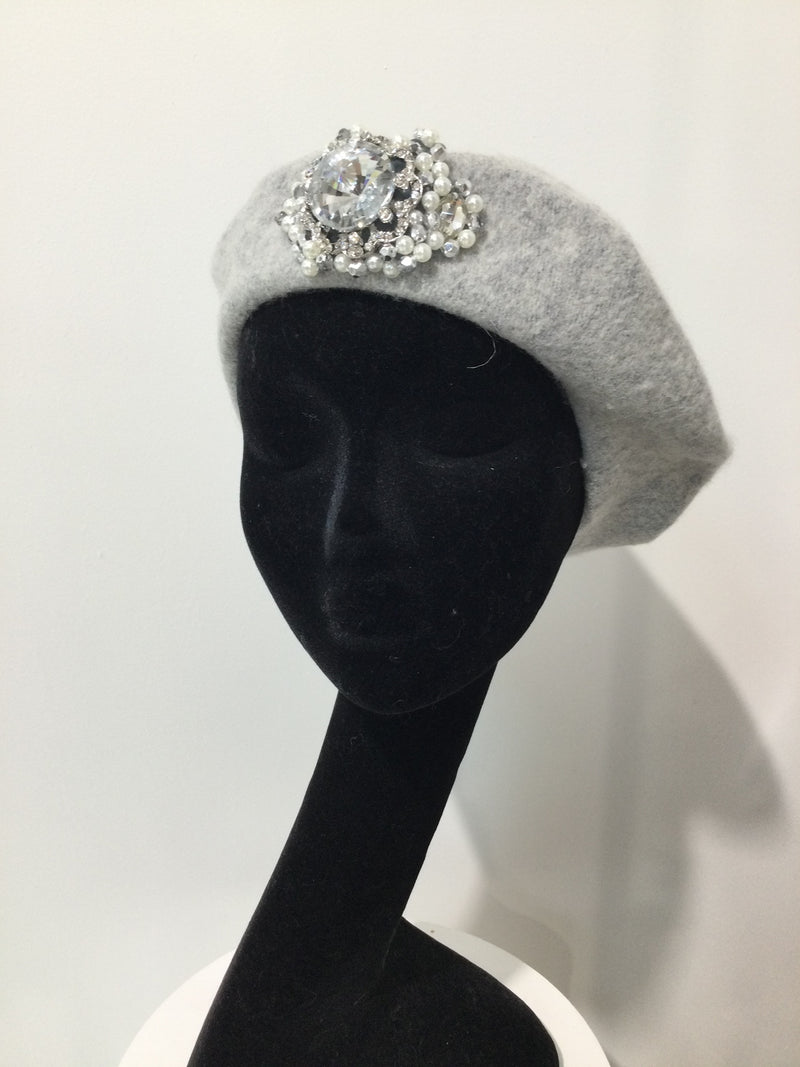 Grey Diamond Beret