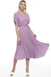 Purple Chain Print Dress