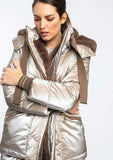 Champagne Parka with Faux Fur Lining