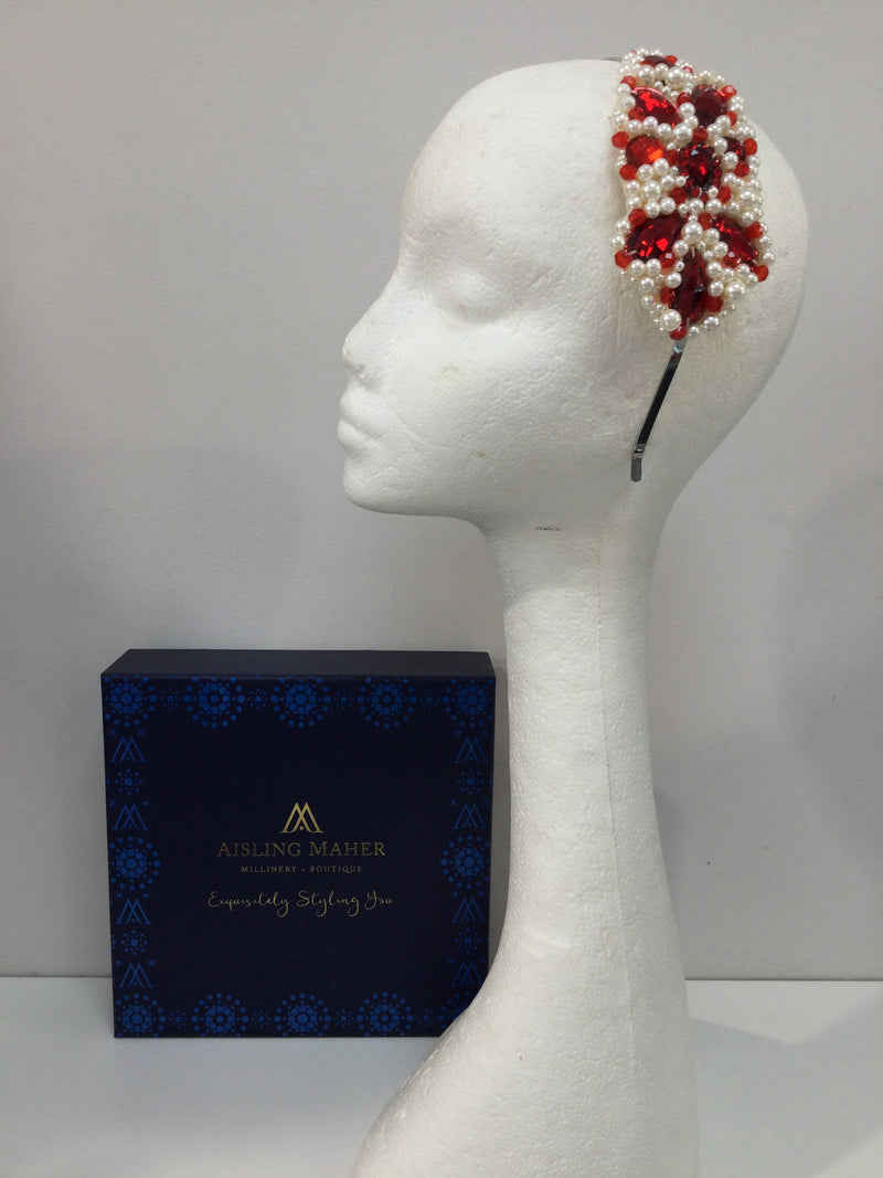 Plumeria In Pearl and Red