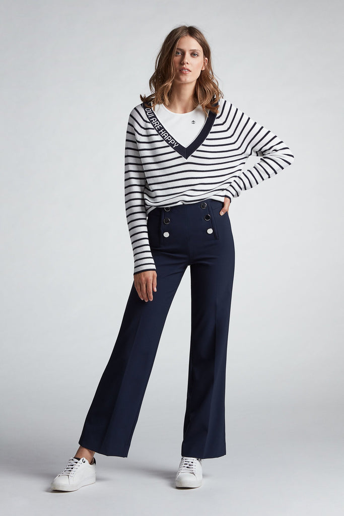 Sailor Trousers with Silver Buttons