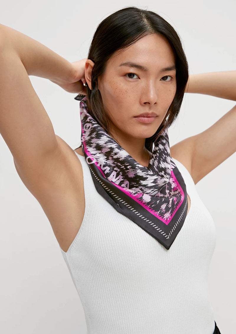 Small square neck scarf