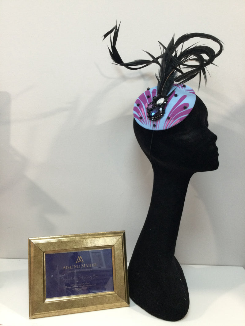 Purple and Blue Headpiece