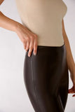 Chocolate brown leatherette Jeggings
