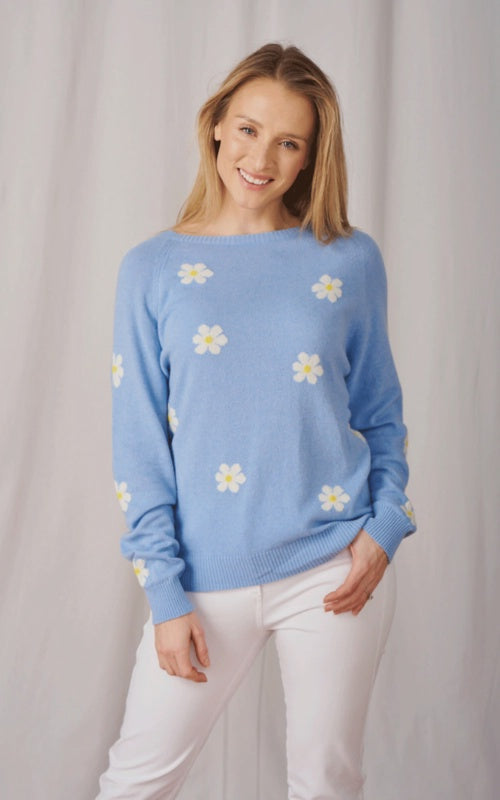 Daisy Floral Baby blue