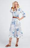 Shirt Dress in a blue vintage print