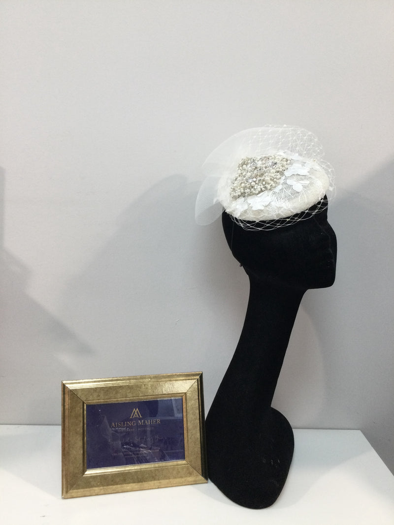 Cream Floral Headpiece