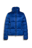 Sporty Down Filled Jacket in Cobalt Blue