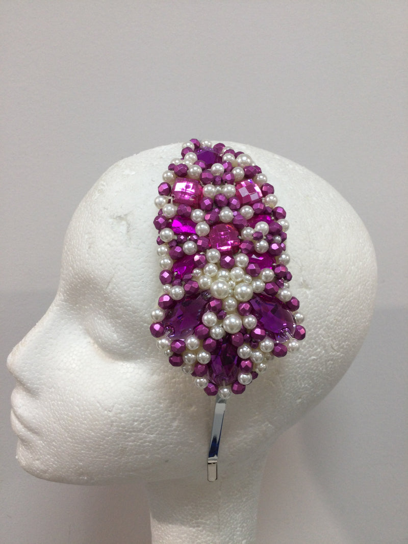 Plumeria in Fuschia, Pearl and Hot Pink