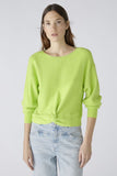 Lime Sweater with Knot at Front