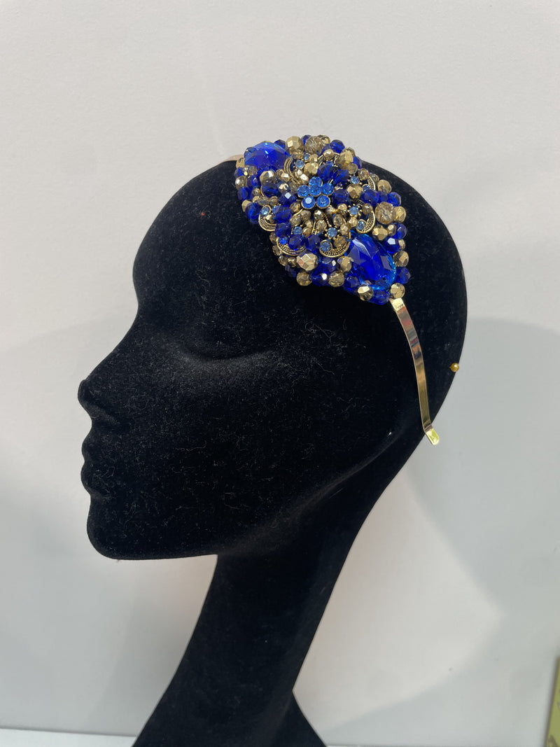 Iris in Royal Blue and Gold