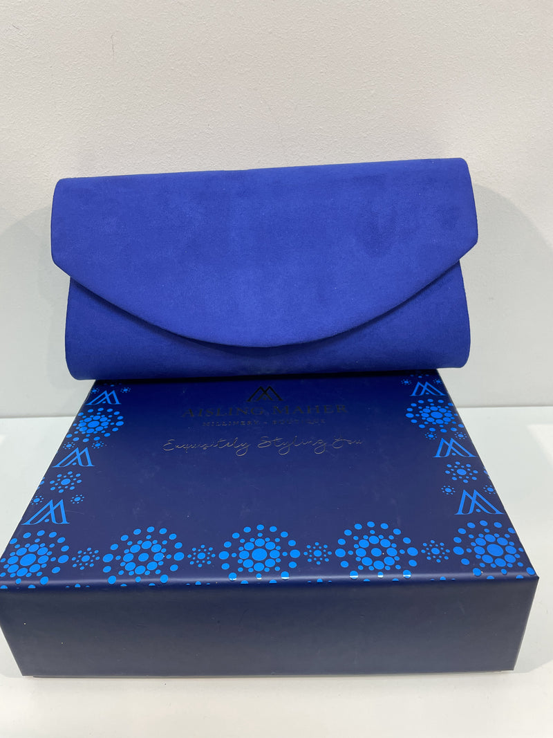 Electric Blue Soft Clutch
