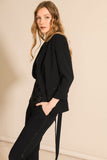 Judy trousers in black with sequin trim