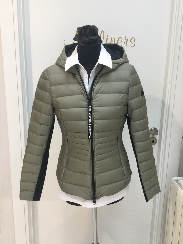 Khaki Down Fitted Jacket