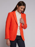 Neon orange jacket