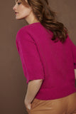 Fuchsia knitted jumper