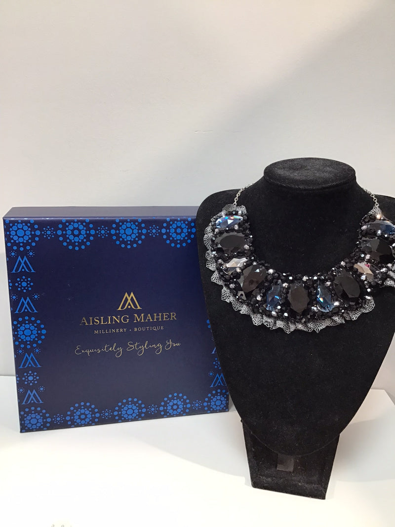 Small Collar in Black,Pewter and Navy.