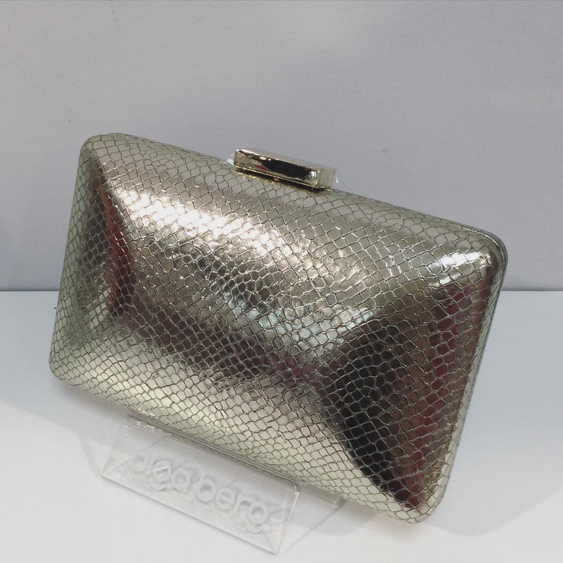 Vanessa Clutch Bag in Light Gold