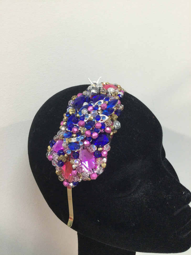 Pink and Blue Plumeria