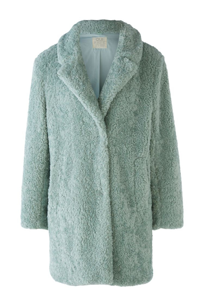 Aqua Teddy Fur Coat