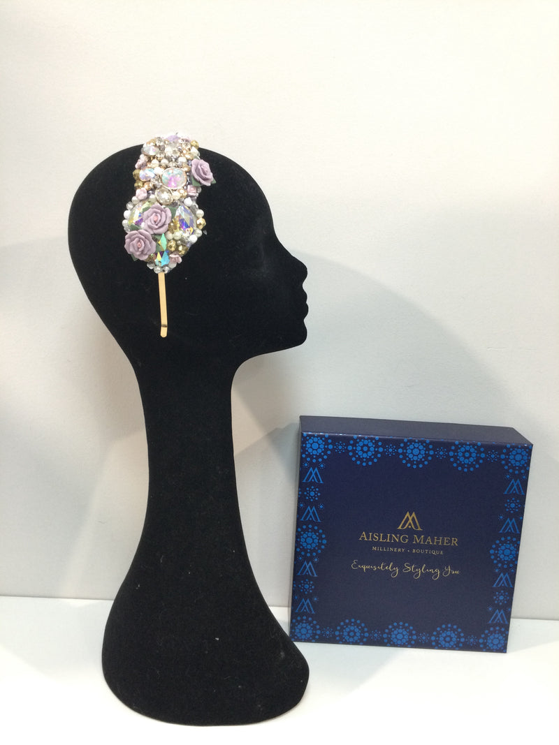 Lavender Pearl, Gold And Silver Plumeria