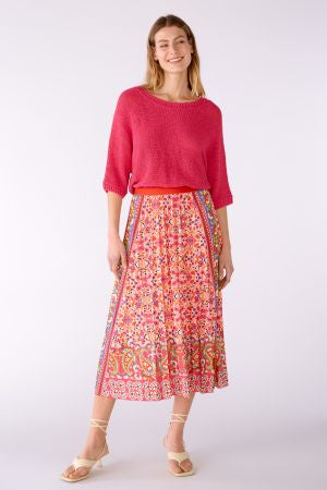 Floral pink skirt