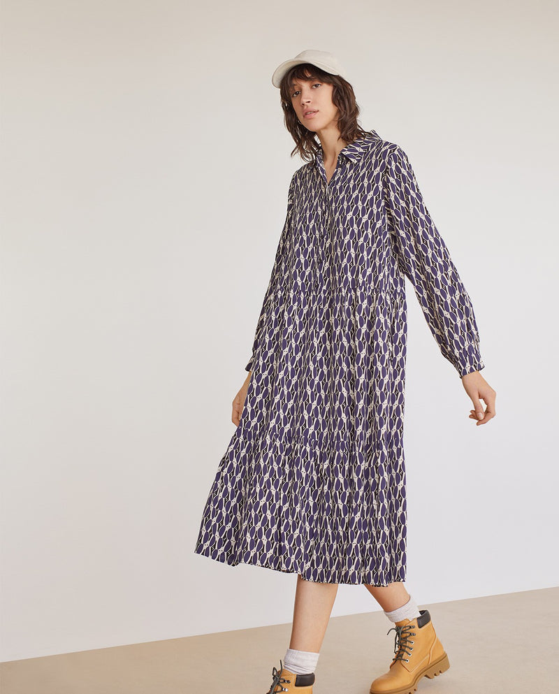Flowy blue dress
