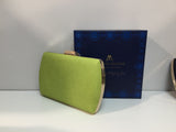 Woven Lime Clutch