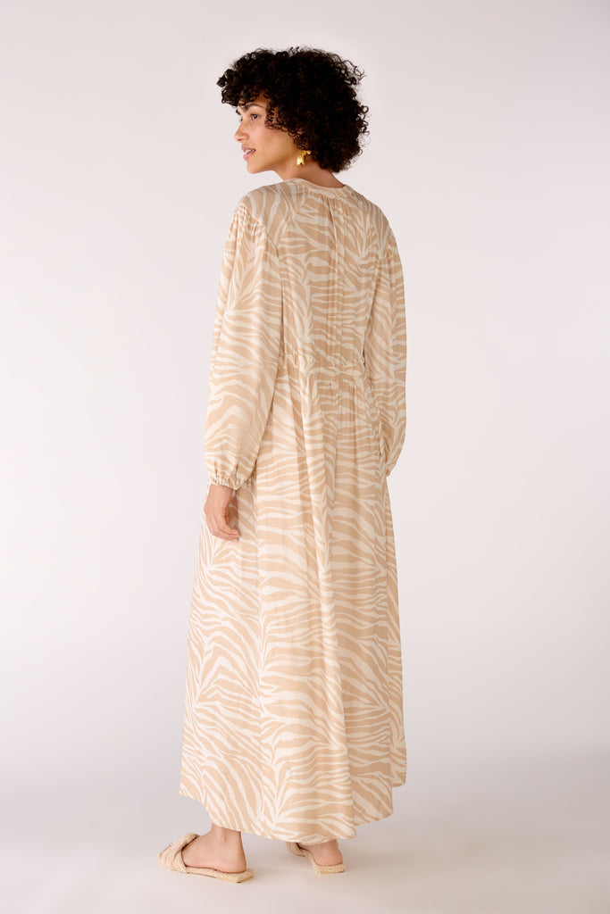 Cotton Dress with Swirl Print
