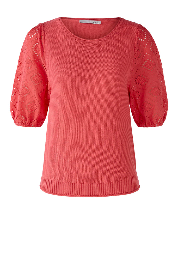 Coral Cotton Sweater