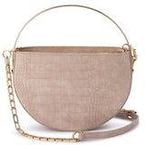 Riley Beige Croc Bag