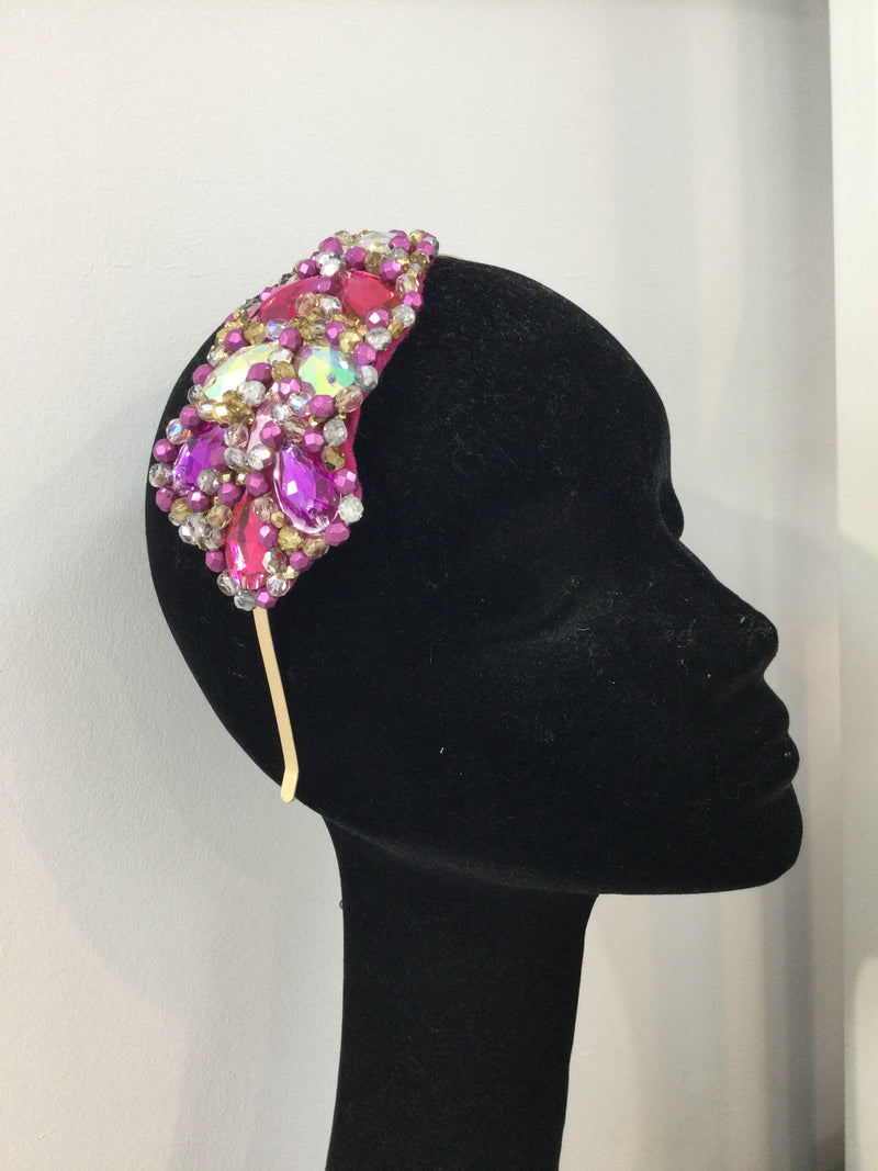 Pink,  gold and silver plumeria