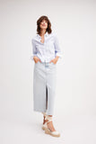 Light Denim Long Skirt