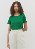 Green Organic Cotton T-shirt with round neck